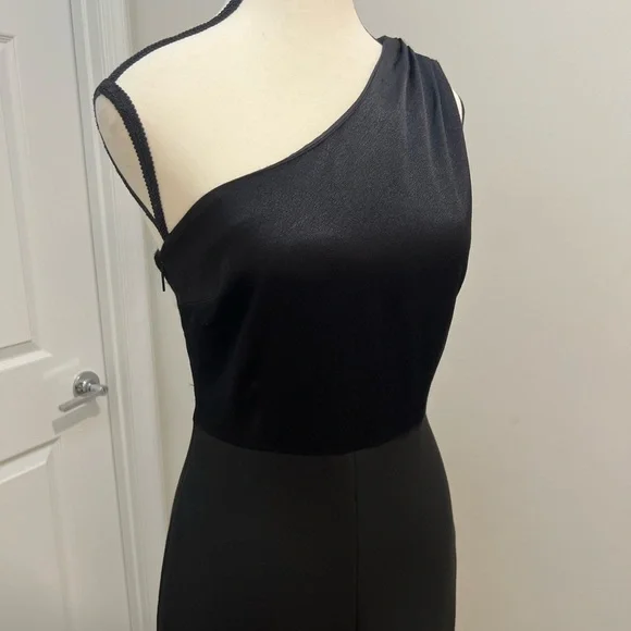 Ted Baker One Shoulder Black Jumpsuit Size 1 New With Tags $375 Retail